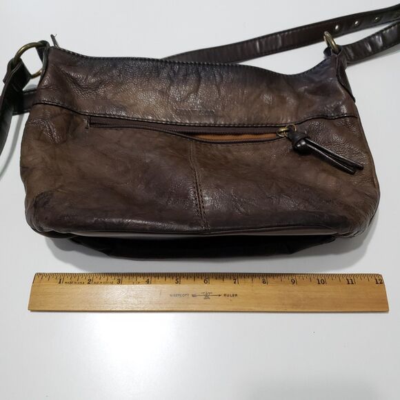 Stone & Co Brown Leather Shoulder Purse - Picture 7 of 9